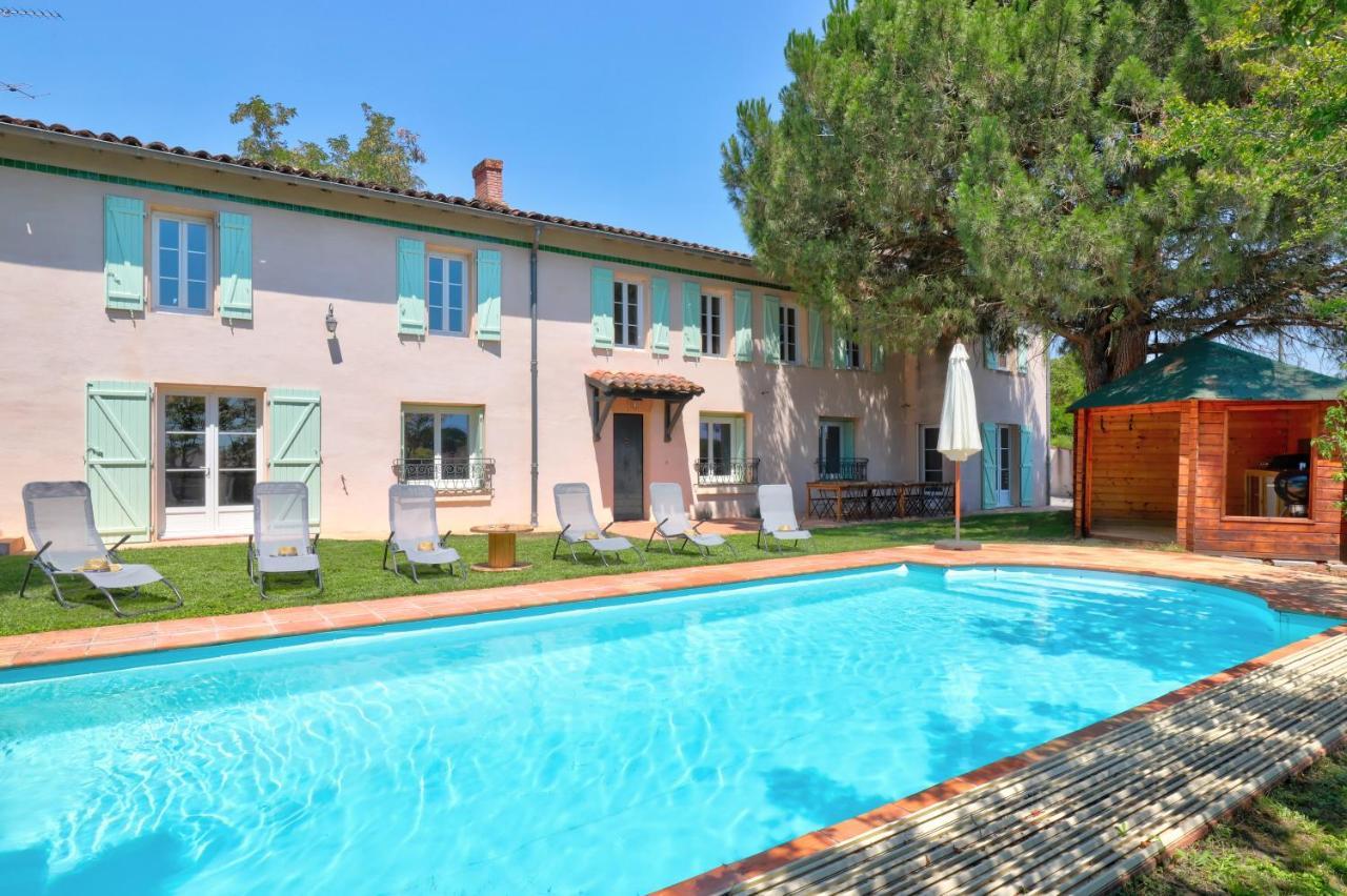 Gite La Grappe Occitane - 14 Personnes - Piscine Privee Ambres Exteriör bild