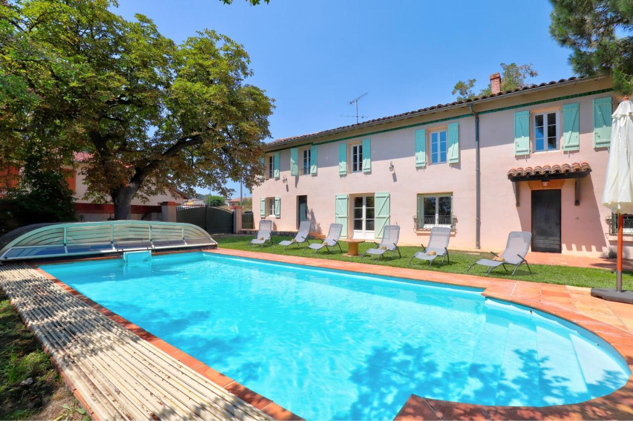 Gite La Grappe Occitane - 14 Personnes - Piscine Privee Ambres Exteriör bild